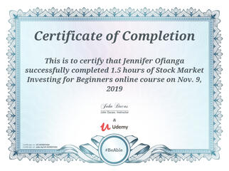 My Certification